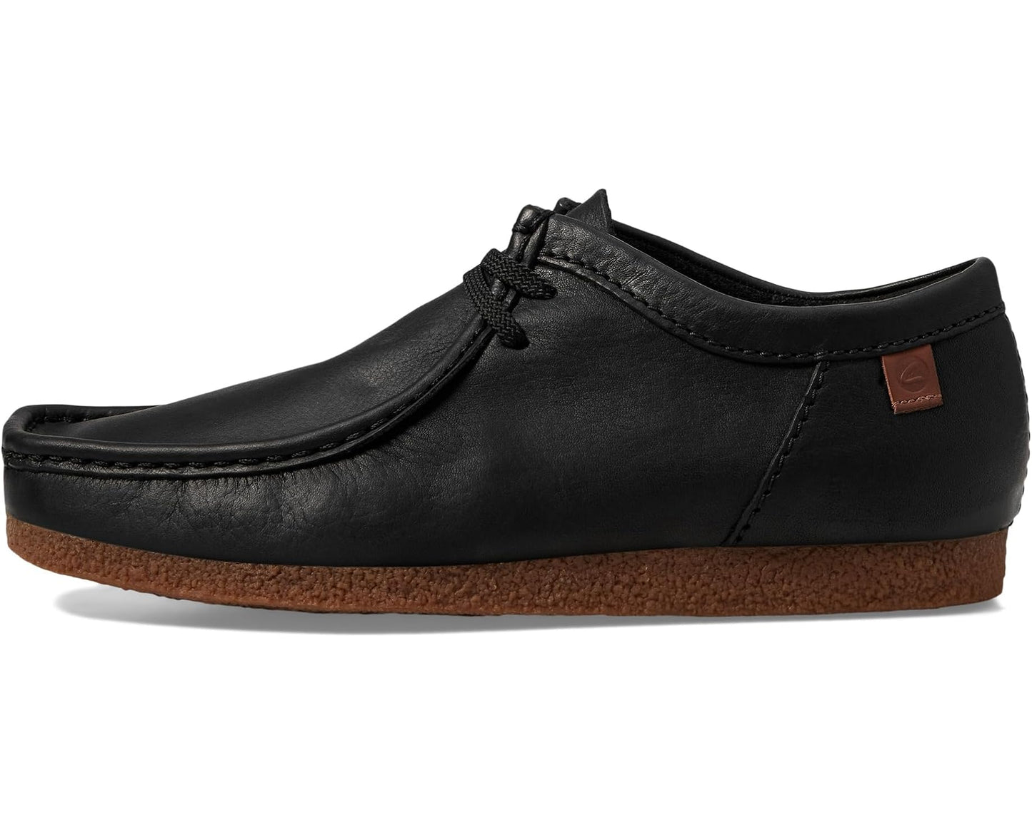 Men's Clarks Shacre II Run Shoes Black Leather
