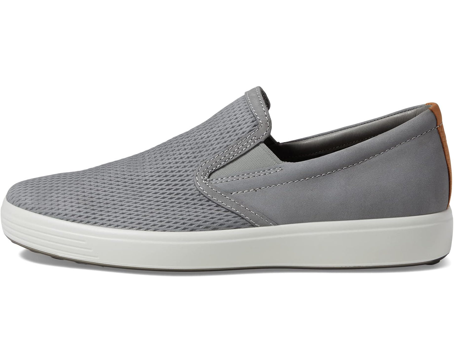 Men's ECCO Soft 7 Slip-On 2.0 Perforated Wild Dove/Lion