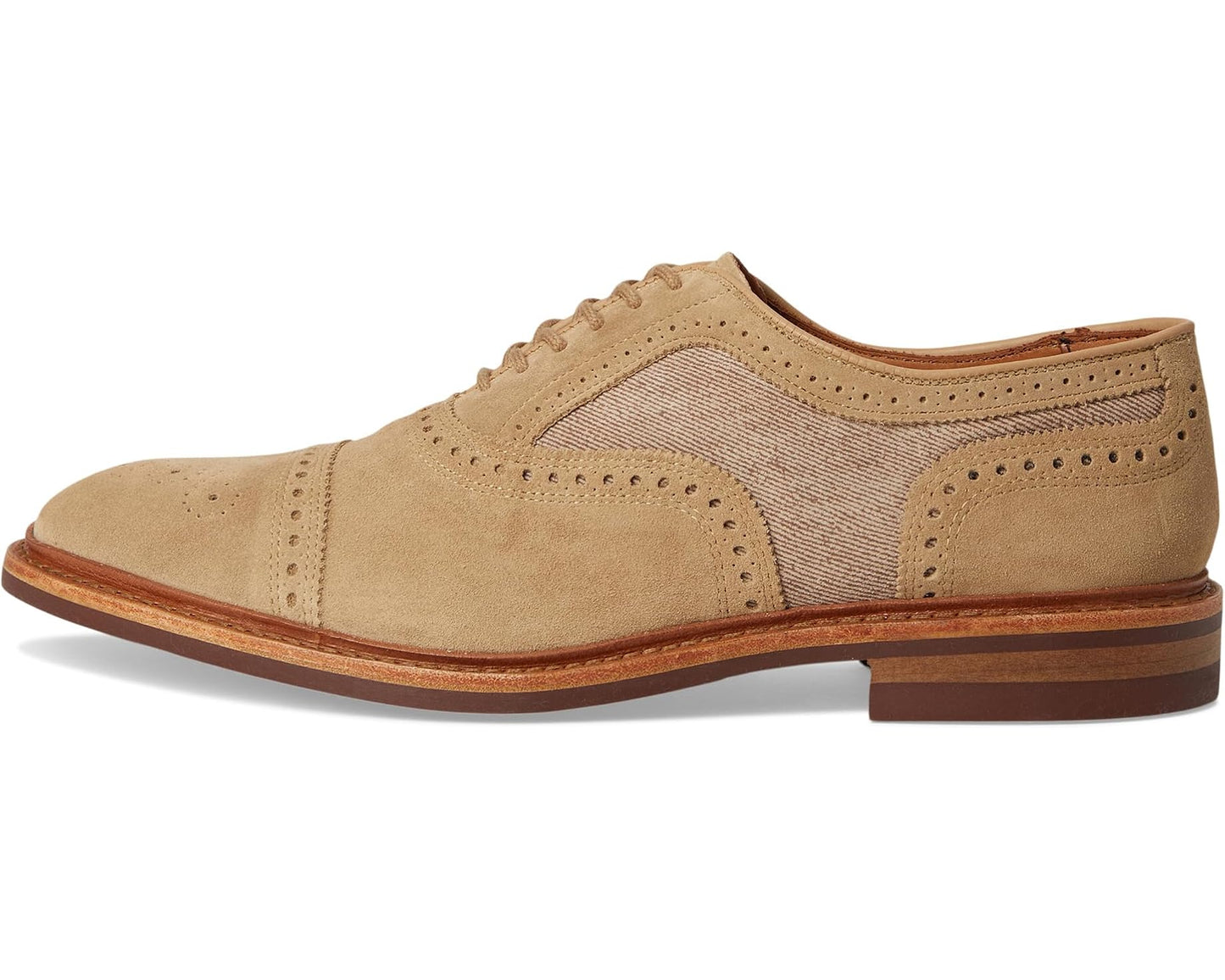 Men's Allen Edmonds Strandmok Oxford Shoes Bone Suede Mix