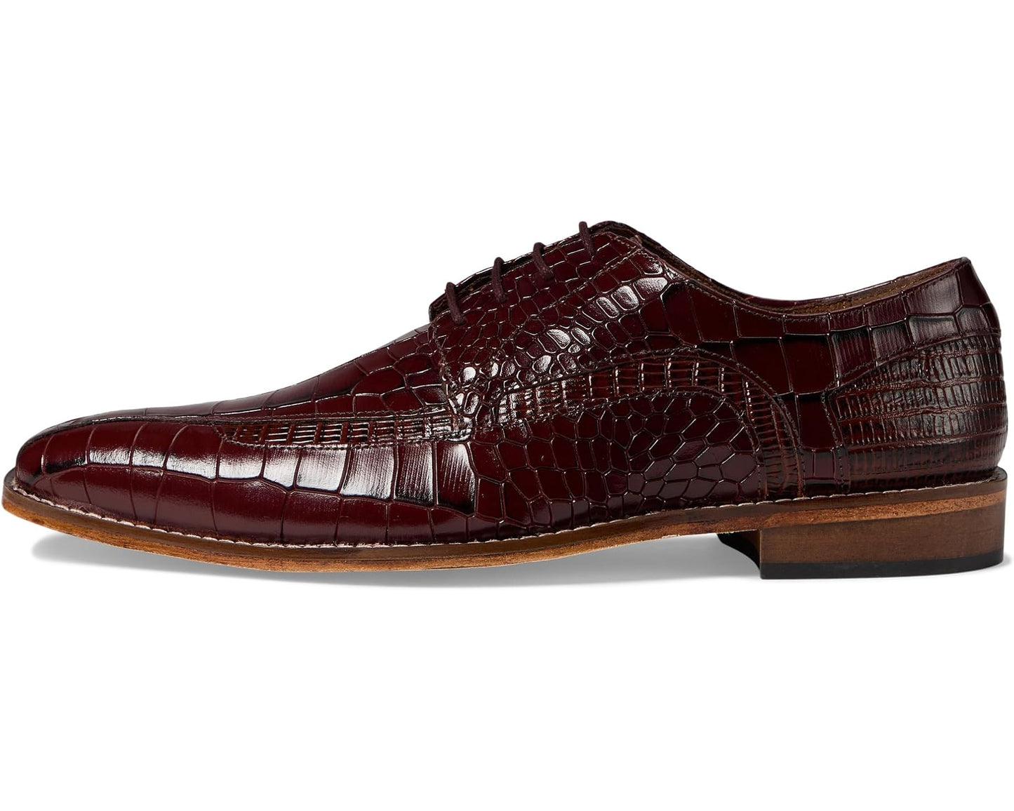 Men's Stacy Adams Gabardo Bike Toe Lace-Up Cognac