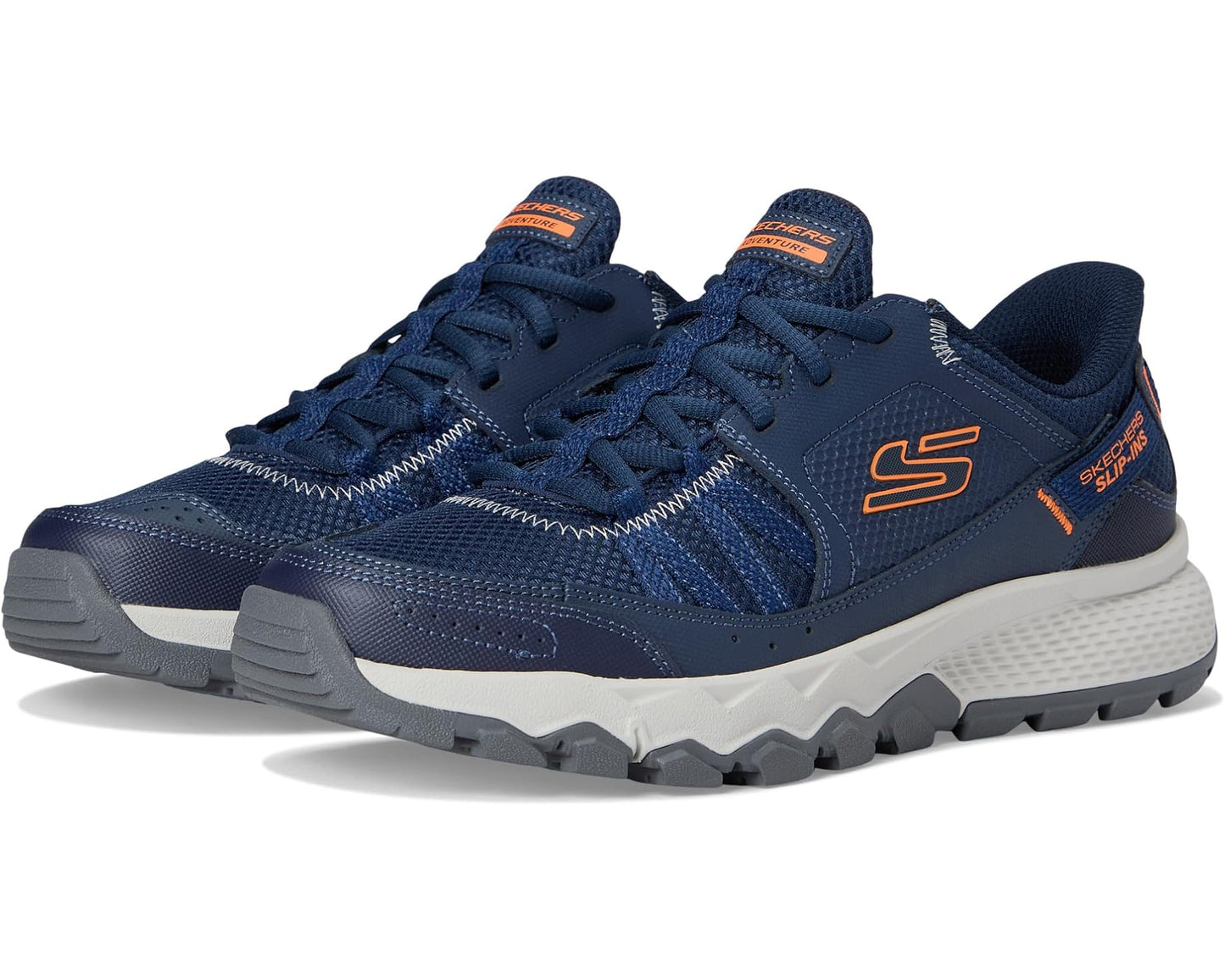 Men's SKECHERS Dynamite AT Escapar Hands Free Slip-in Navy/Orange