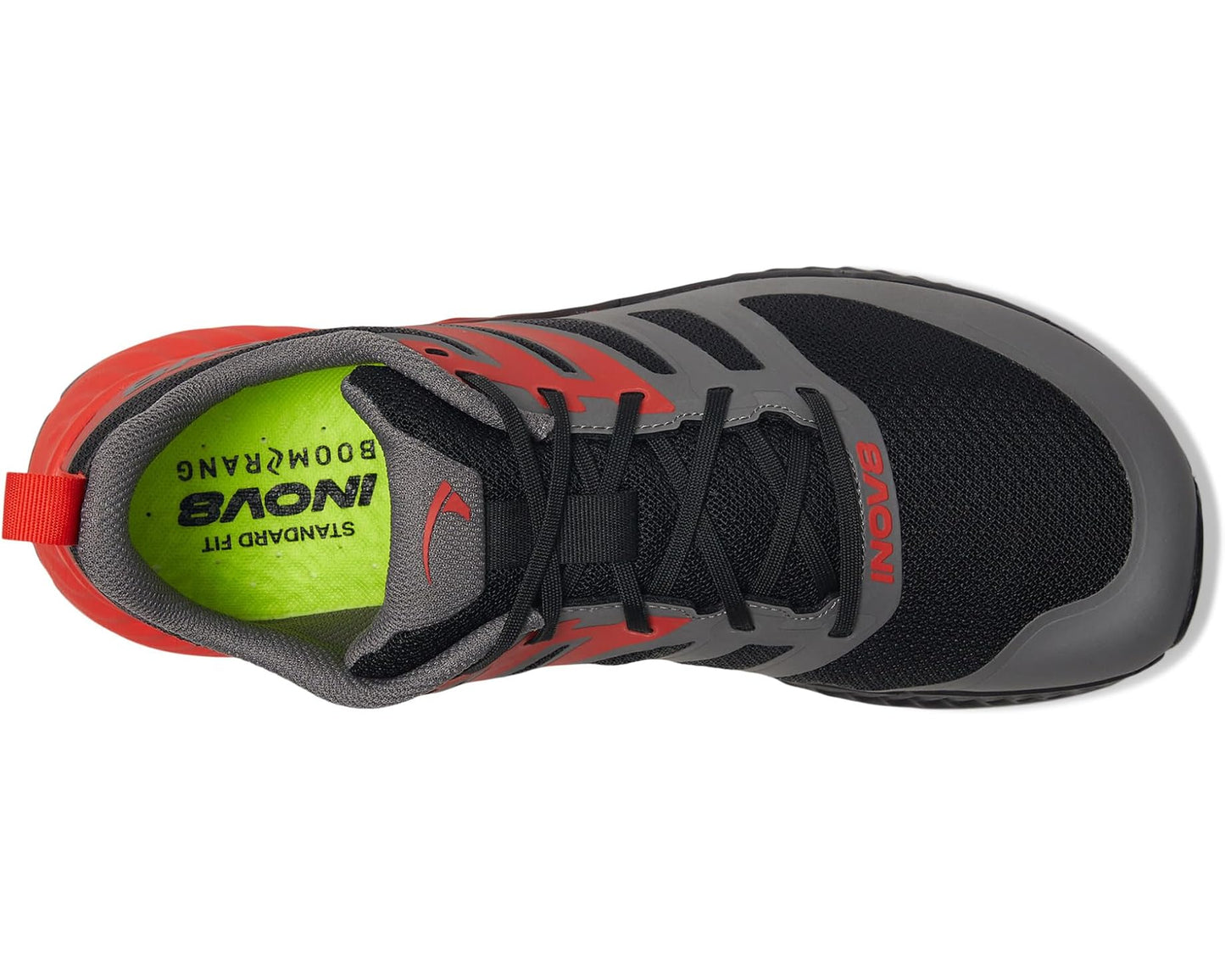 Men's INOV8 TrailFly Black/Fiery Red/Dark Grey