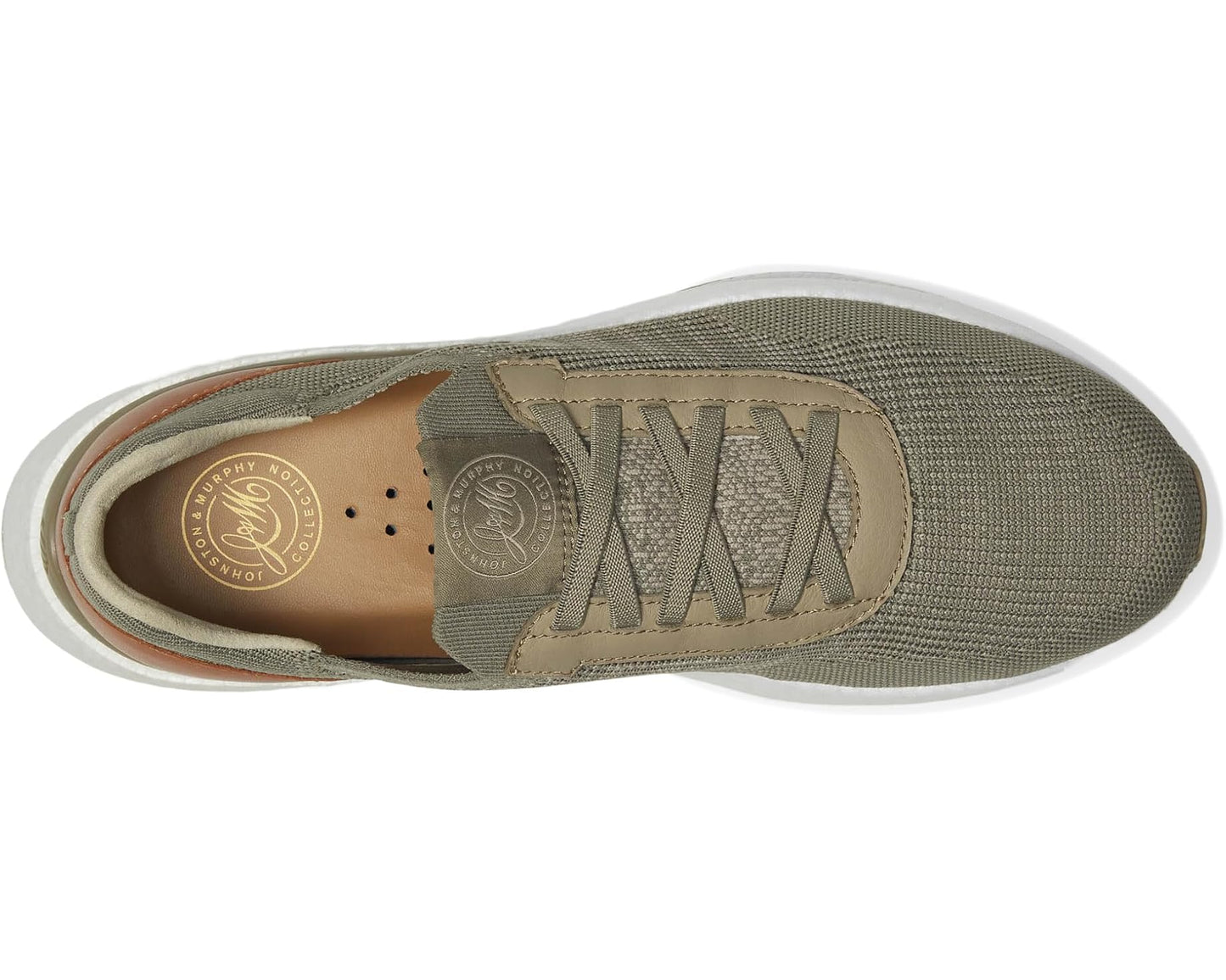Men's Johnston & Murphy Collection Briley Knit Jogger Taupe Knit
