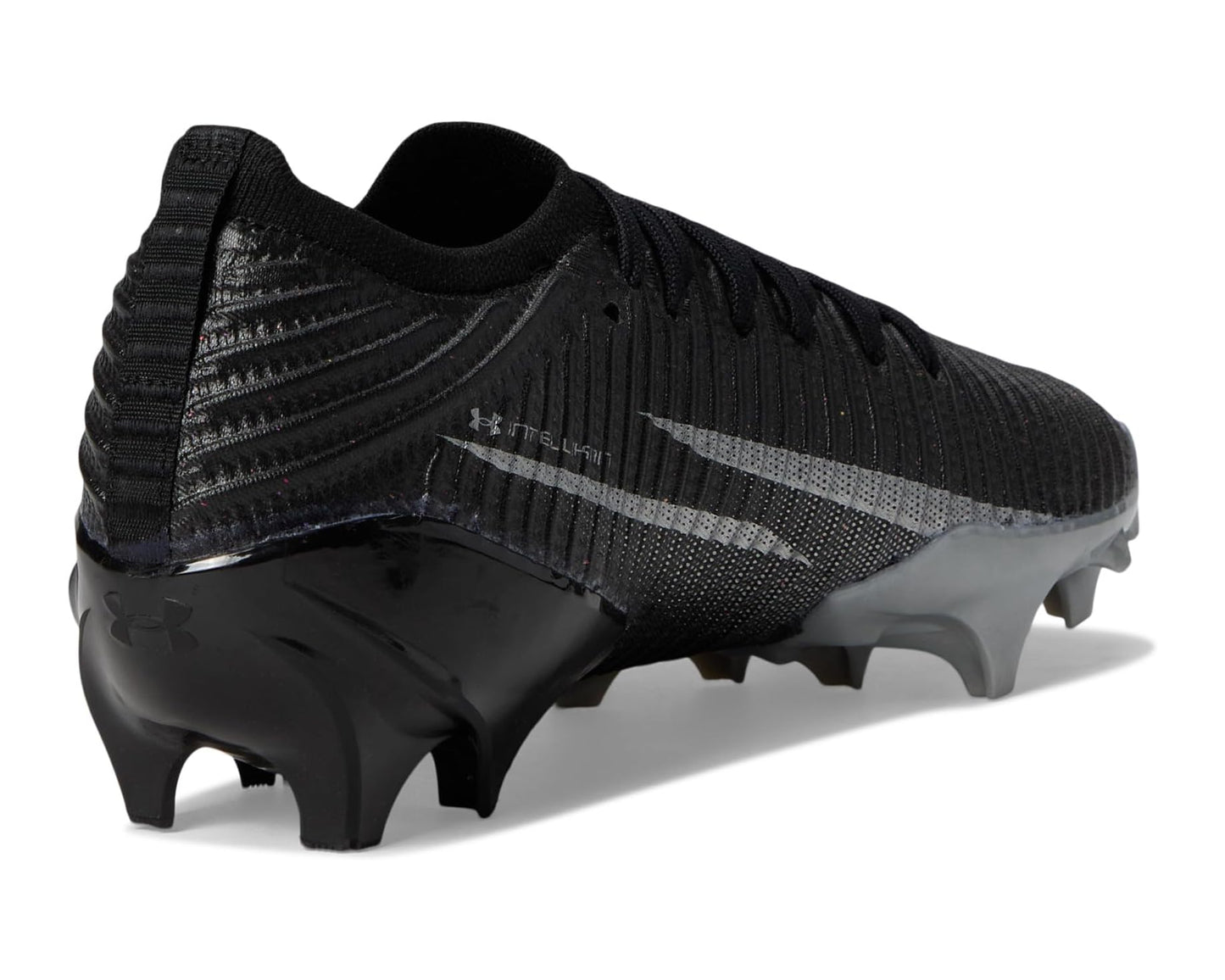 Men's Under Armour Blur Pro Football Cleats Black/Metallic Silver/Metallic Silver
