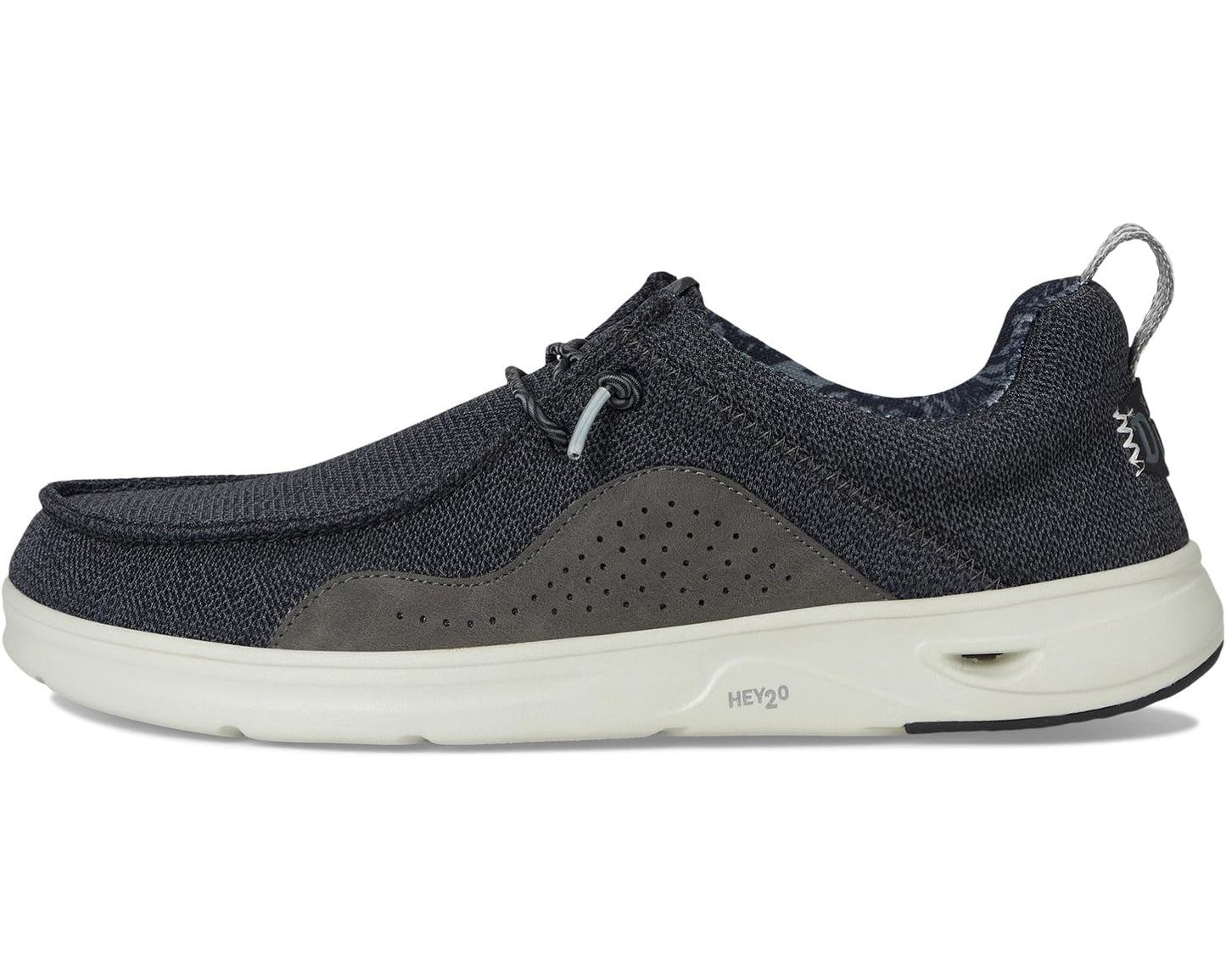 Men's Hey Dude Wally Hey2O Mesh Black/Monument Grey