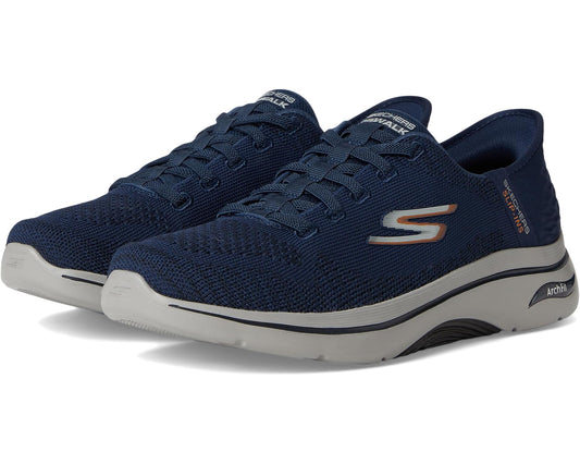 Men's SKECHERS Performance Go Walk Arch Fit 2.0 - Grand Hands Free Slip-Ins Navy/Orange