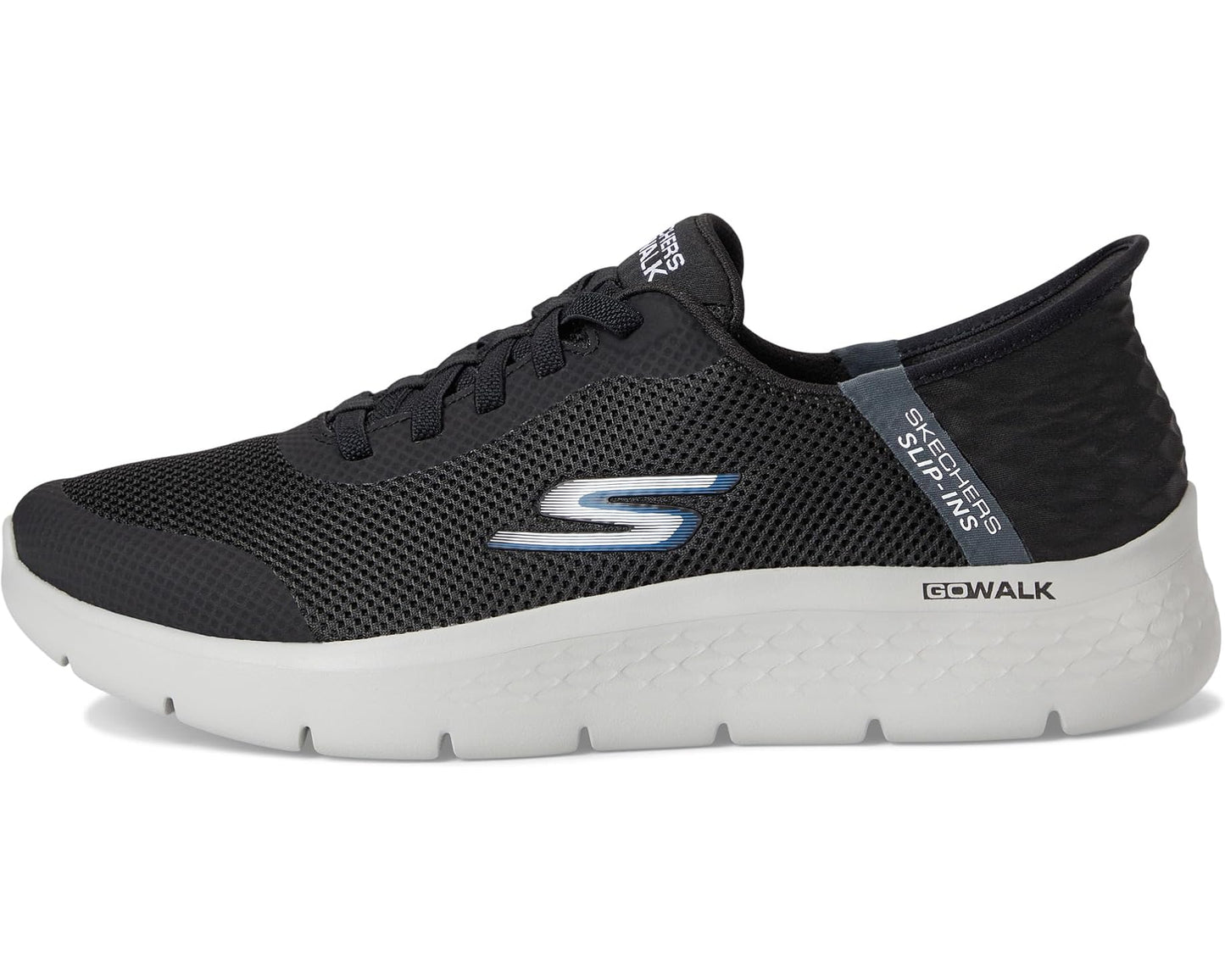 Men's SKECHERS Performance Go Walk Flex - Hands Up Hands Free Slip-Ins Black/Grey