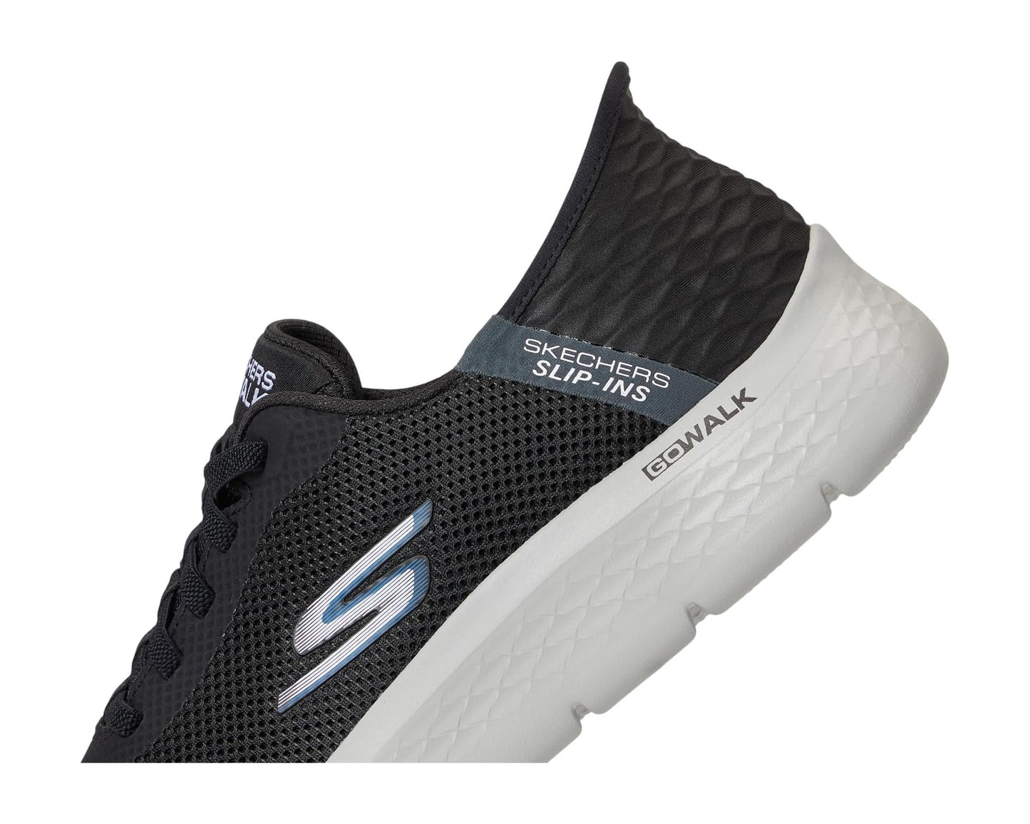 Men's SKECHERS Performance Go Walk Flex - Hands Up Hands Free Slip-Ins Black/Grey