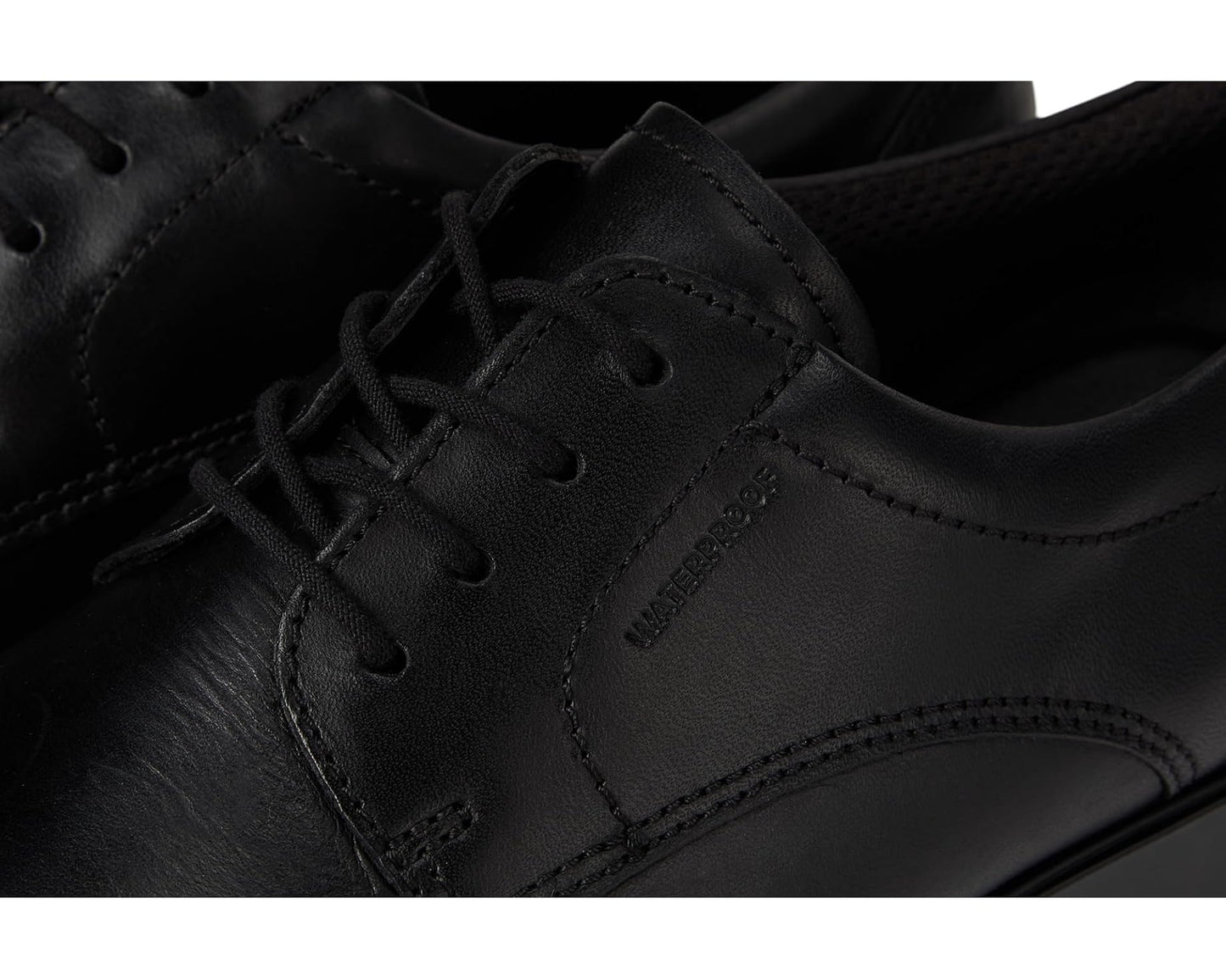 Men's ECCO Metropole Milan Waterproof Plain Toe Derby Black