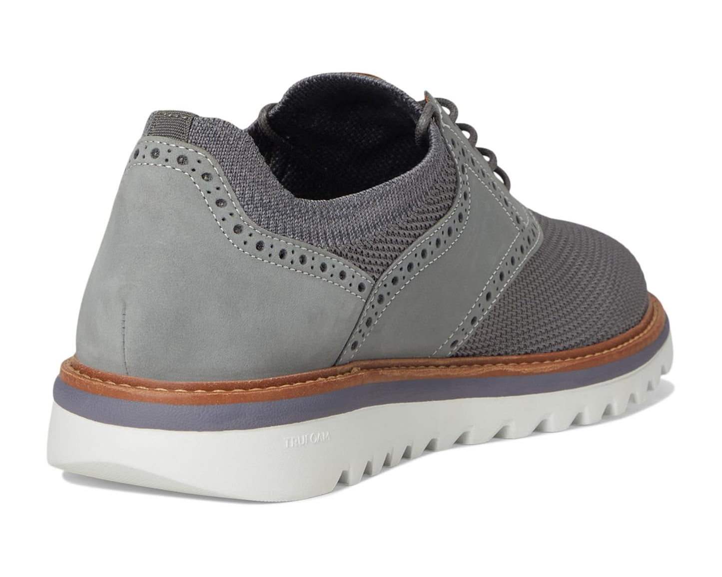 Men's Johnston & Murphy Braydon Knit Saddle Gray Knit/Nubuck