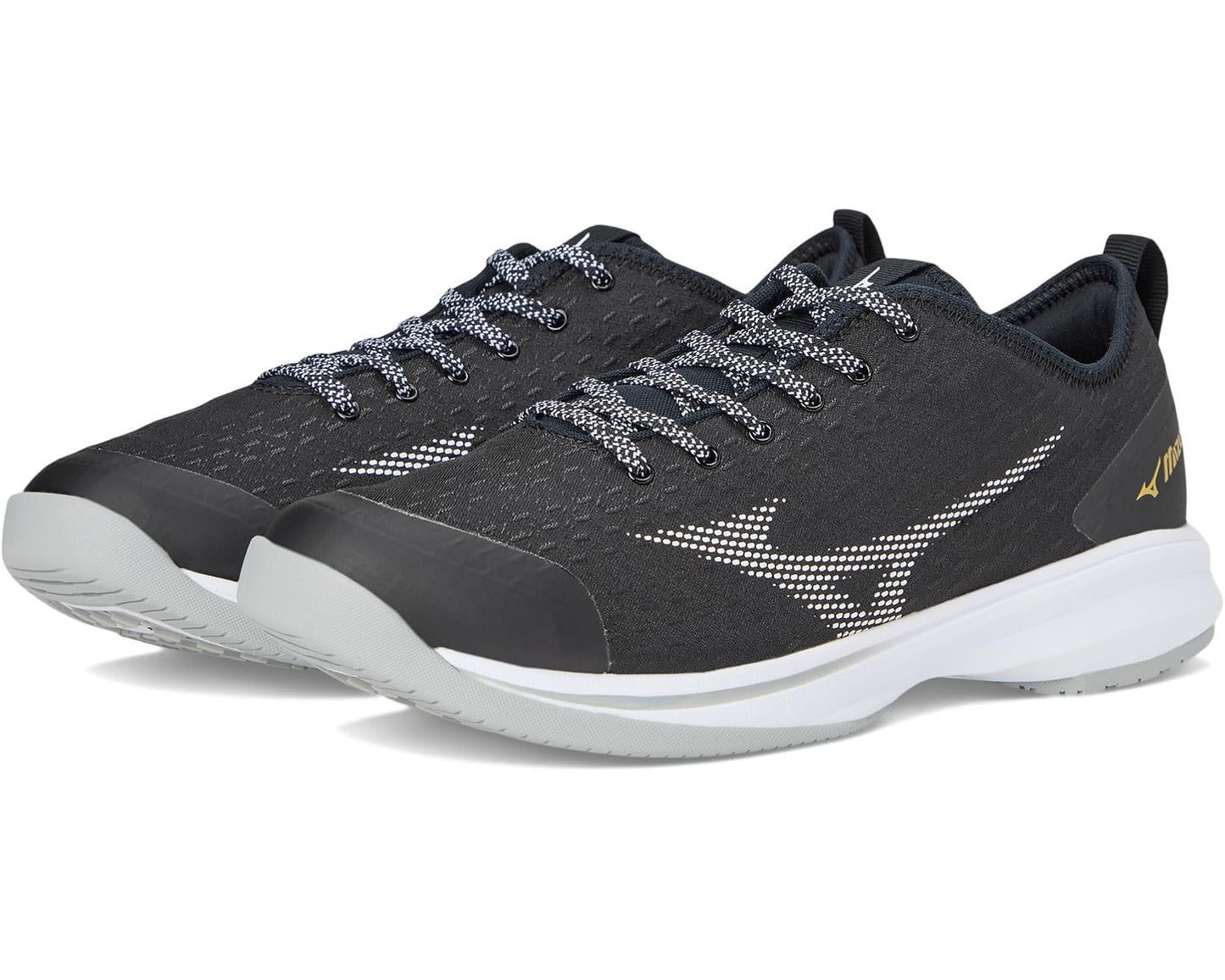 Men's Mizuno Dominant 4 Low Turf Black-White