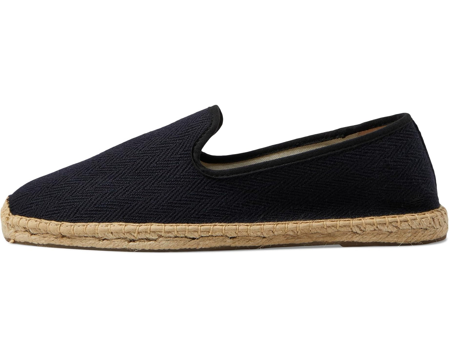 Men's Soludos Smoking Slipper Espadrille Tonal Black