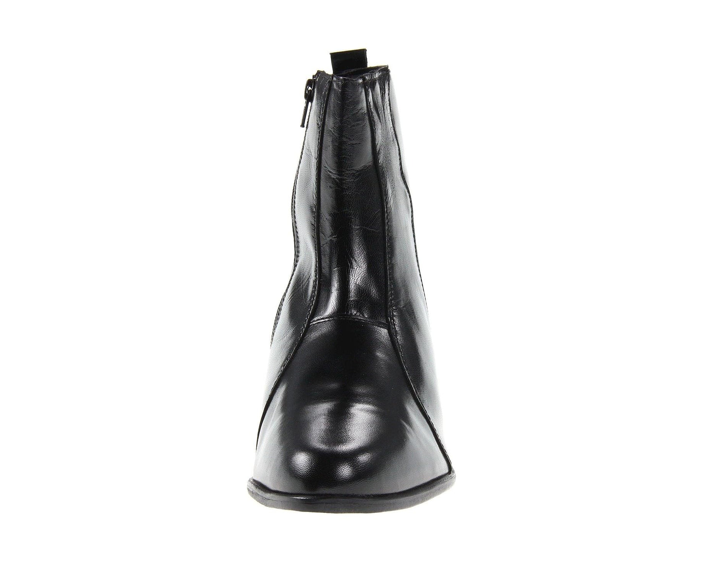 Men's Stacy Adams Santos Plain Toe Side Zip Boot Black Leather