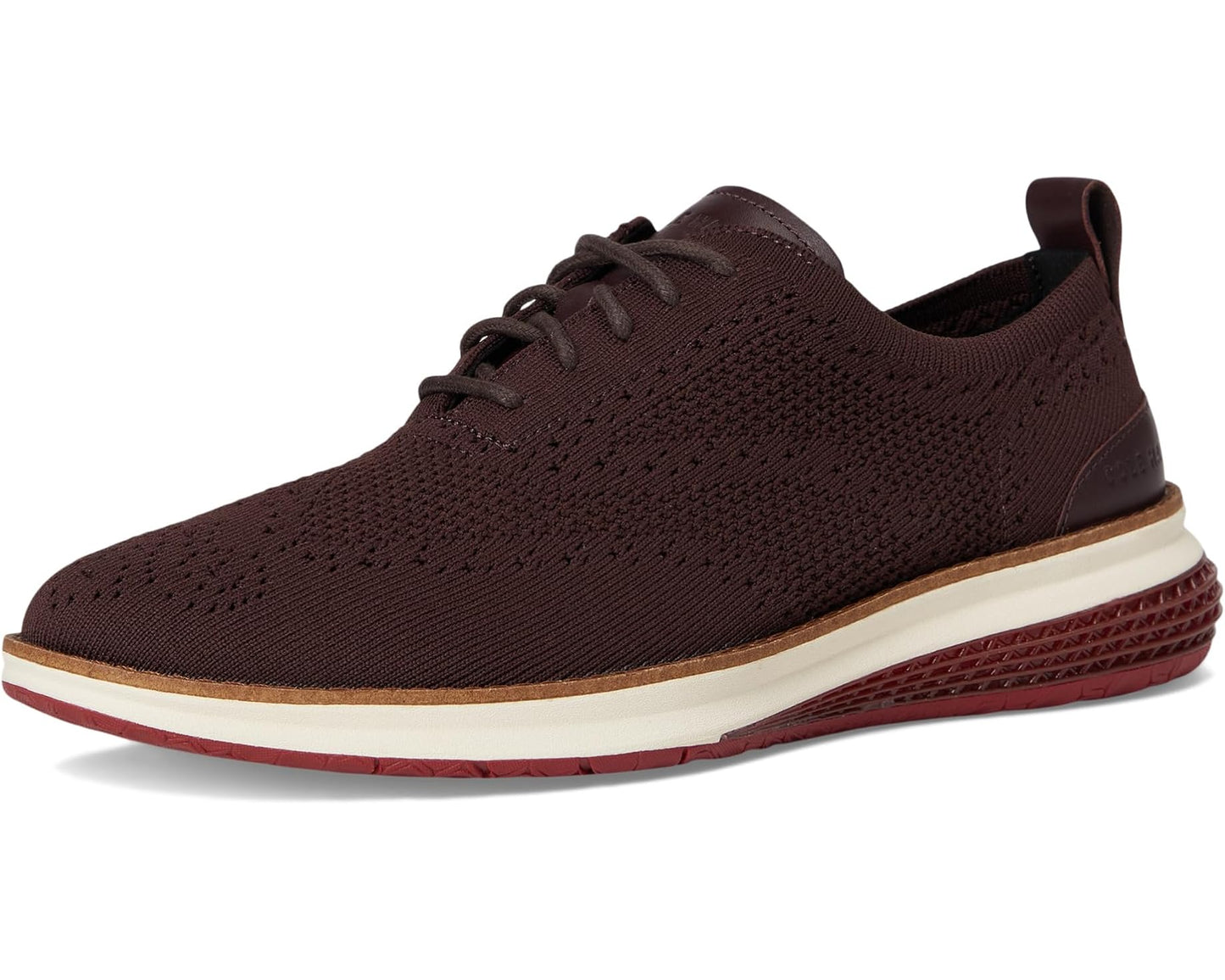 Men's Cole Haan Original Grand Energy Weave Stitchlite Wing Oxford Chocolate Raisin/Claret/Ivory