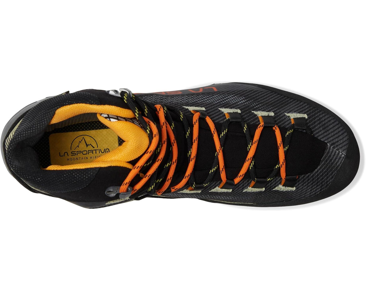 Men's La Sportiva Aequilibrium Hike GTX Carbon/Papaya 2