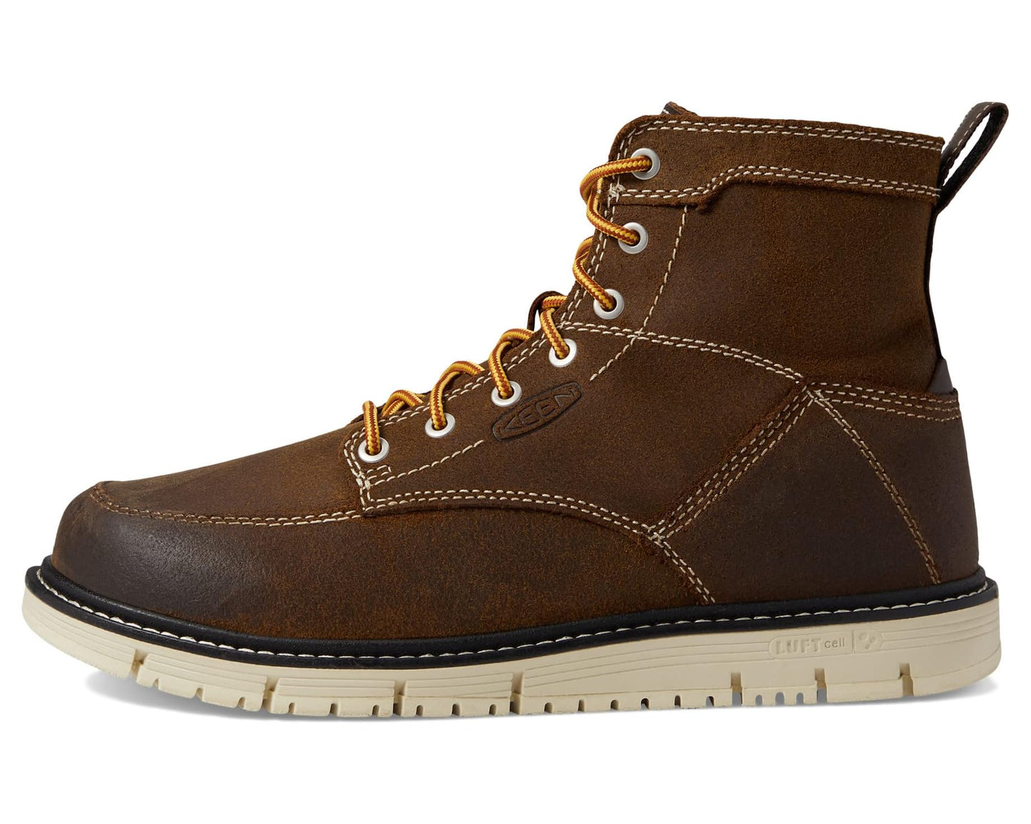 Men's KEEN Utility San Jose 6 (Soft Toe) Coffee Bean/Star White