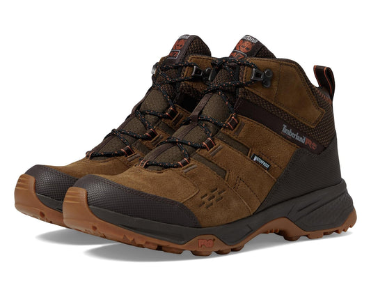Men's Timberland PRO Switchback LT 6 Inch Soft Toe Waterproof Industrial Work Hiker Boots Brown/Gum