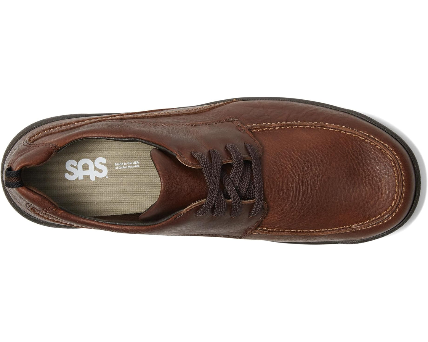 Men's SAS Move On Lace Up Comfort Shoe Brown