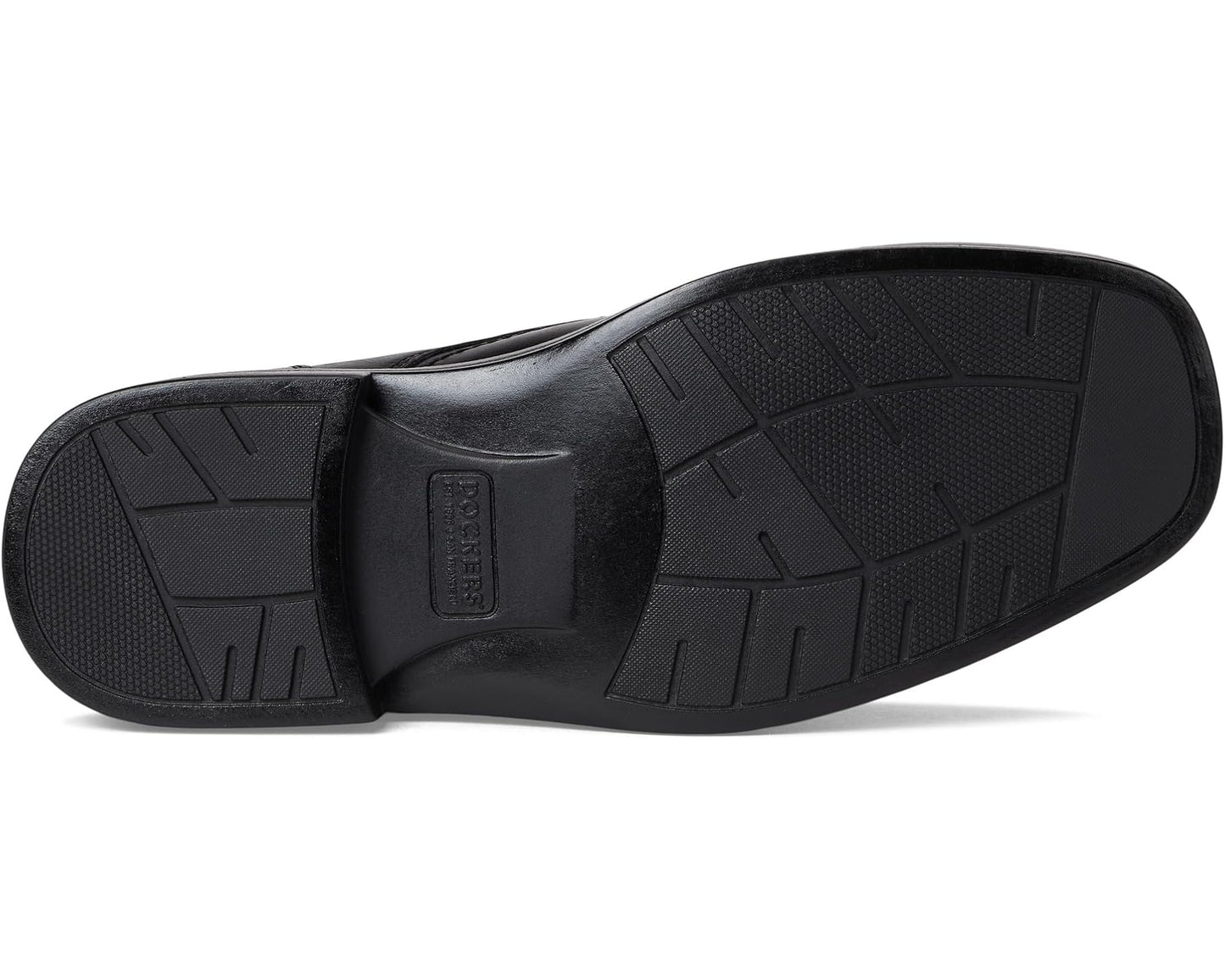Men's Dockers Edson Moc Toe Loafer Black Polished Full Grain