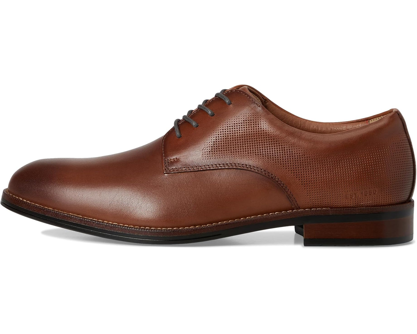 Men's Johnston & Murphy Xc Copley Plain Toe Cognac Waterproof Embossed Full Grain