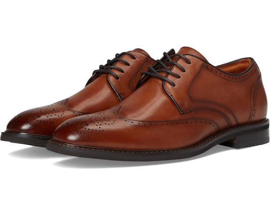 Men's Stacy Adams Bennett Wingtip Lace-Up Brandy