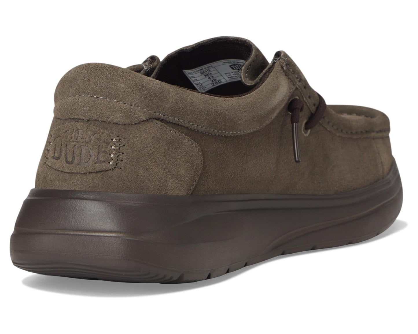 Men's Hey Dude Wally COMF Suede Major Brown/Mole Brown