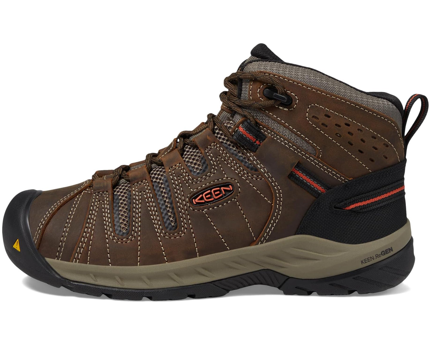 Men's KEEN Utility Flint II Mid Soft Toe Cascade Brown/Burnt Ochre