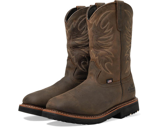 Men's Thorogood American Heritage Willow Square Toe Wellington Soft Toe Crazy Horse