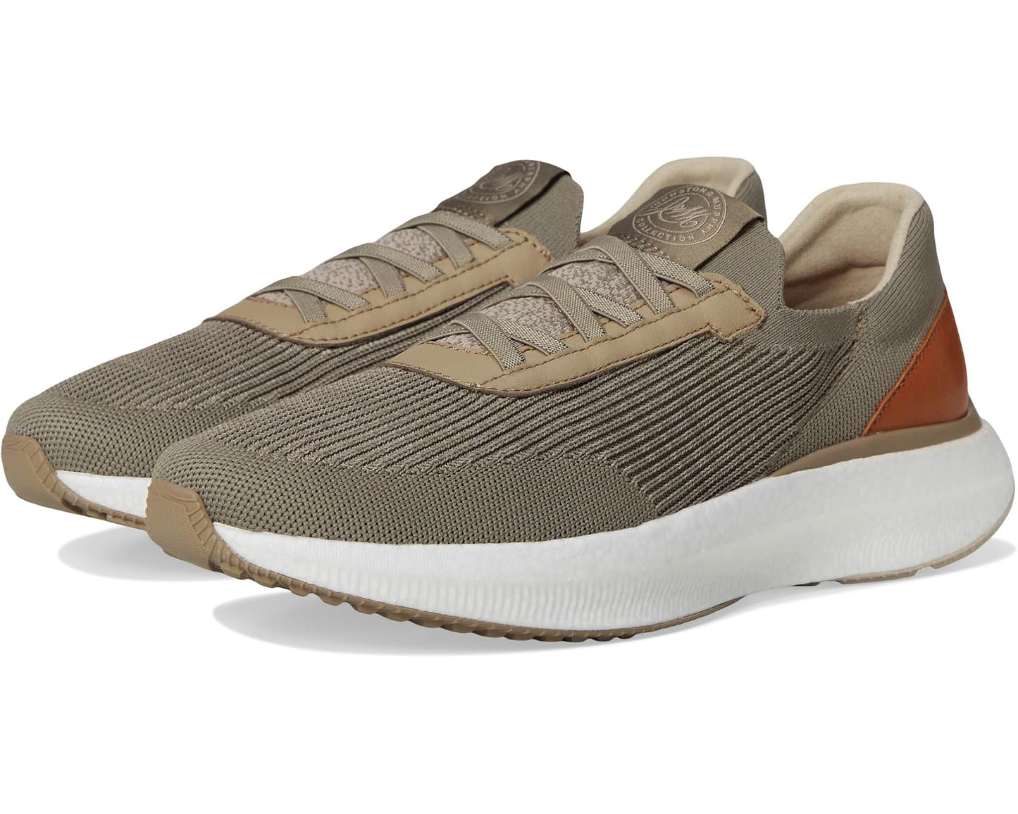 Men's Johnston & Murphy Collection Briley Knit Jogger Taupe Knit