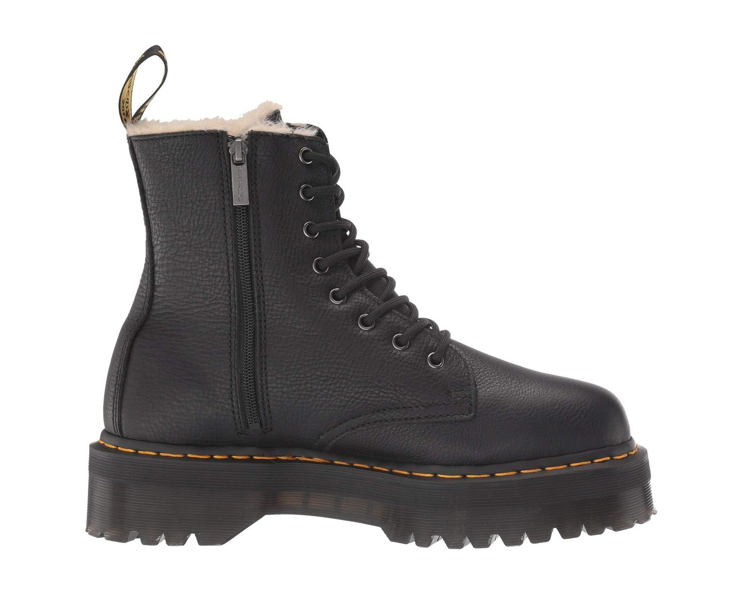 Unisex Dr. Martens Jadon Faux-Fur Lined Black
