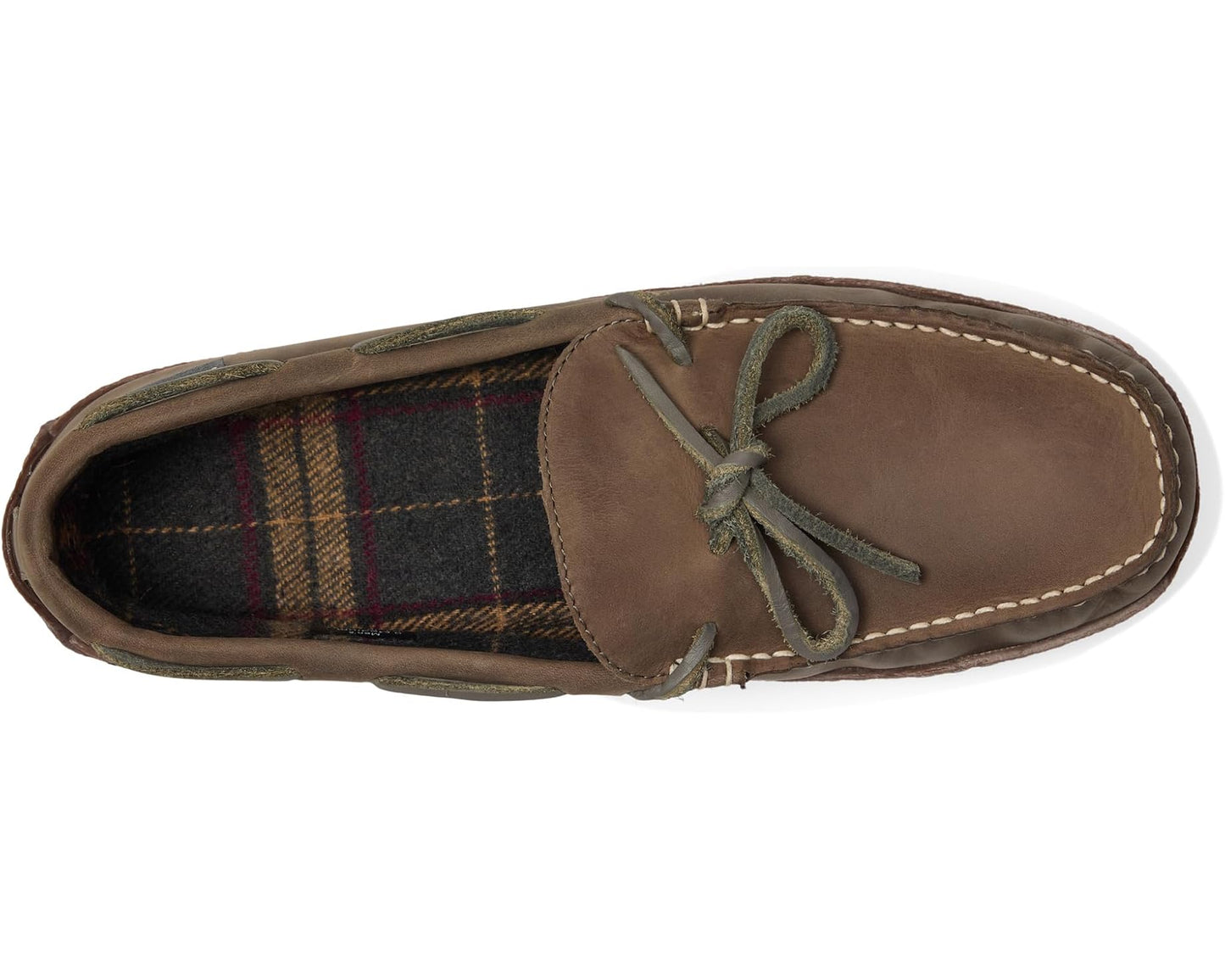 Men's L.L.Bean Hand Sewn Slippers Flannel-Lined Graphite