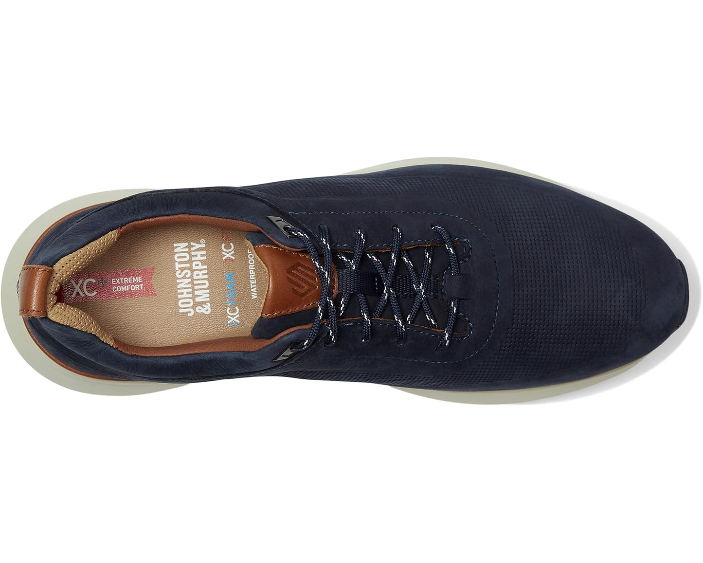 Men's Johnston & Murphy Xc Declan U-throat Navy Waterproof Nubuck