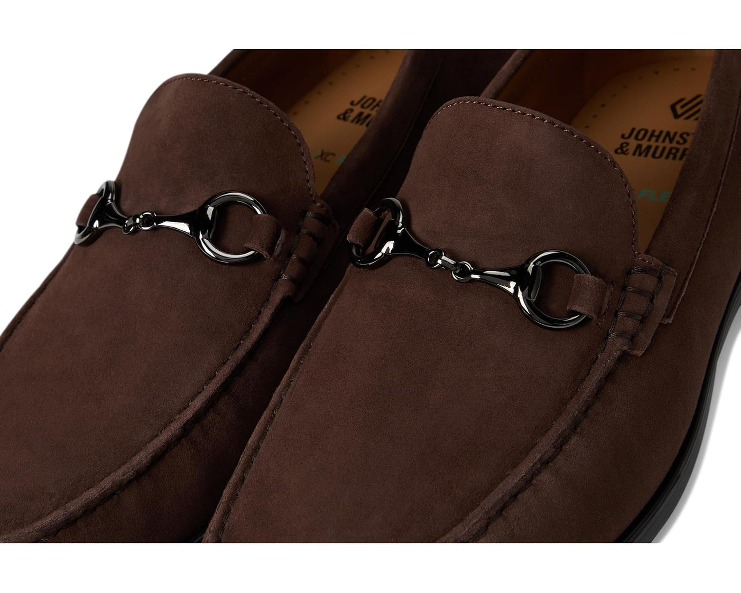 Men's Johnston & Murphy Harrison Bit Dark Brown Suede