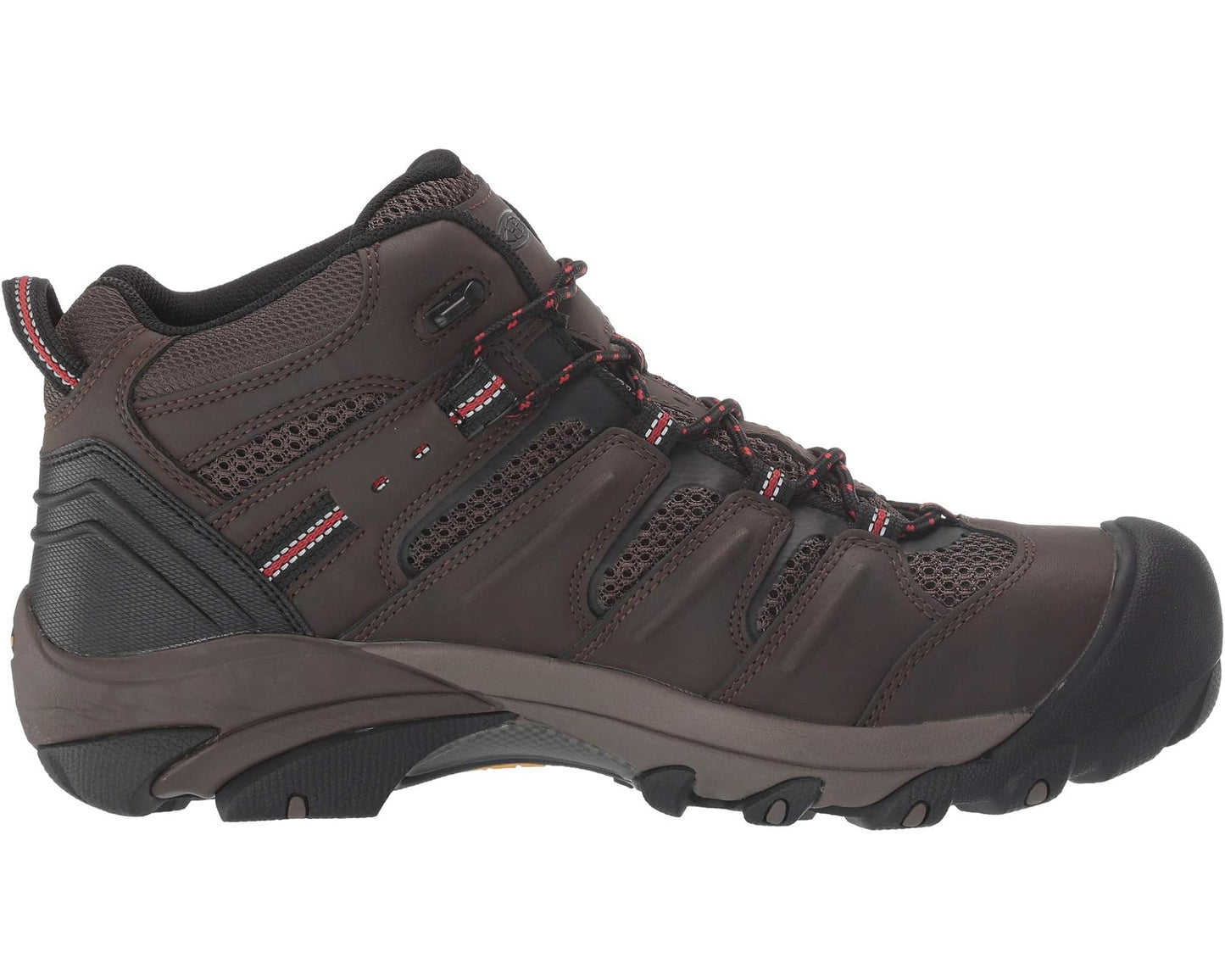 Men's KEEN Utility Lansing Mid Waterproof Steel Toe Cascade Brown/Brindle