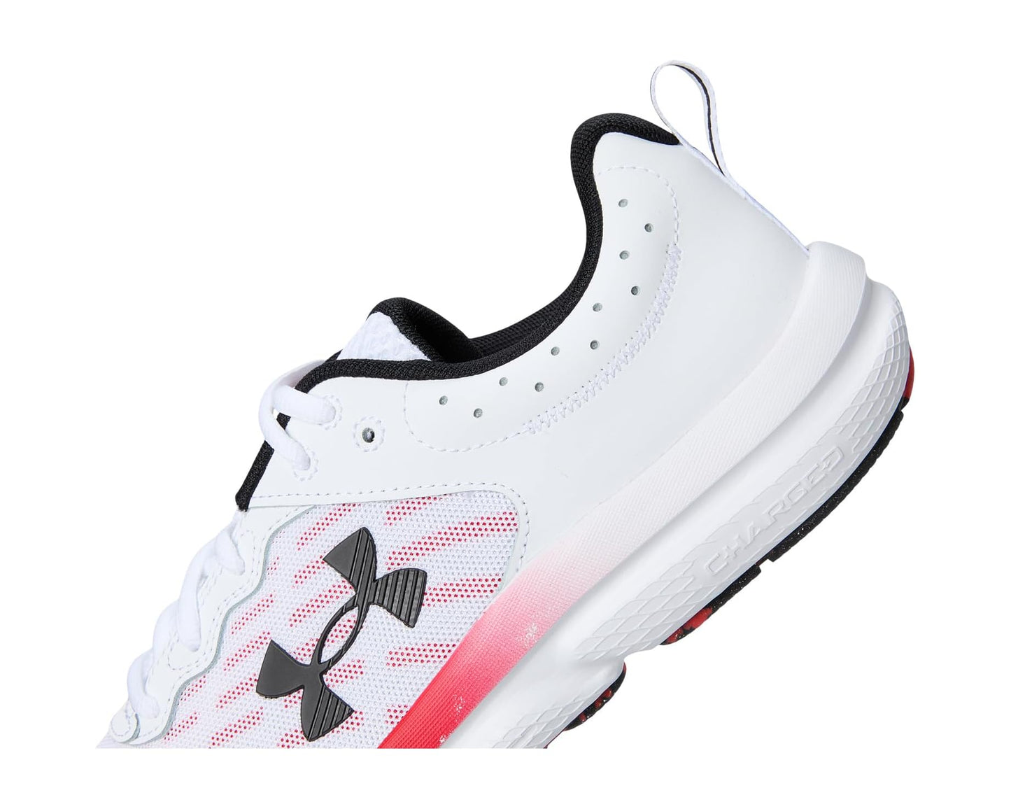 Men's Under Armour Charged Assert 10 White/Racer Red/Black
