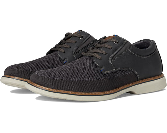 Men's Nunn Bush Otto Knit Plain Toe Oxford Gray