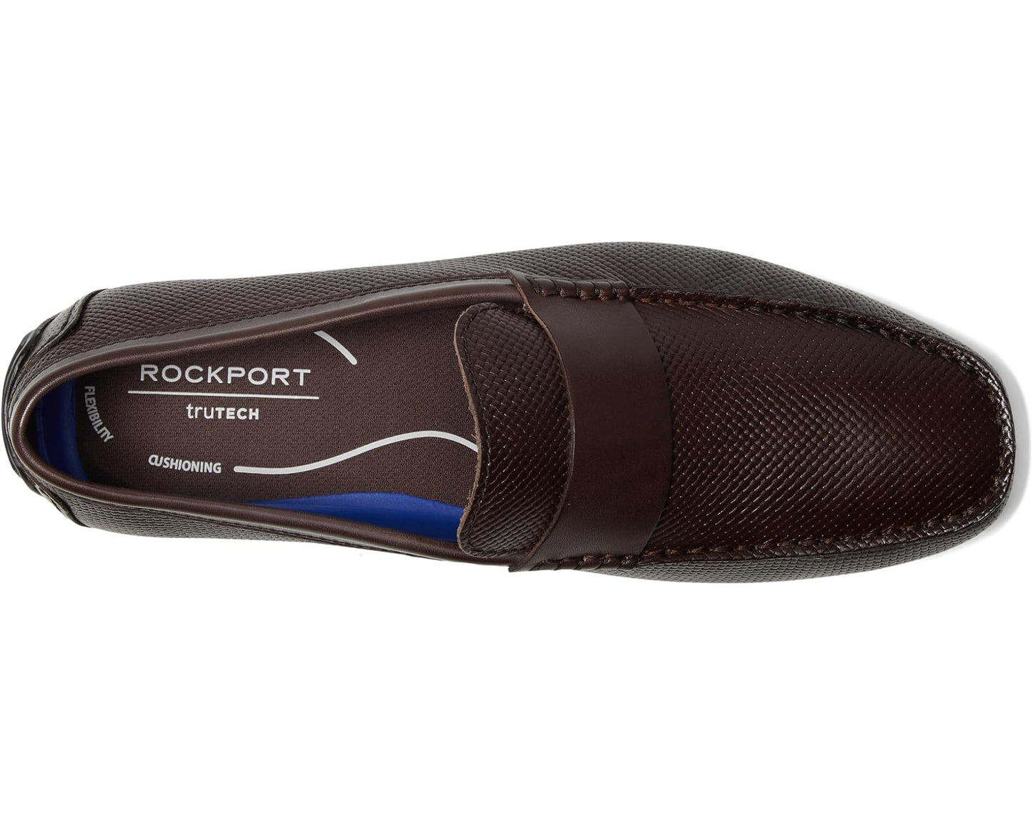 Men's Rockport Tayo Dark Brown Embossed Leather