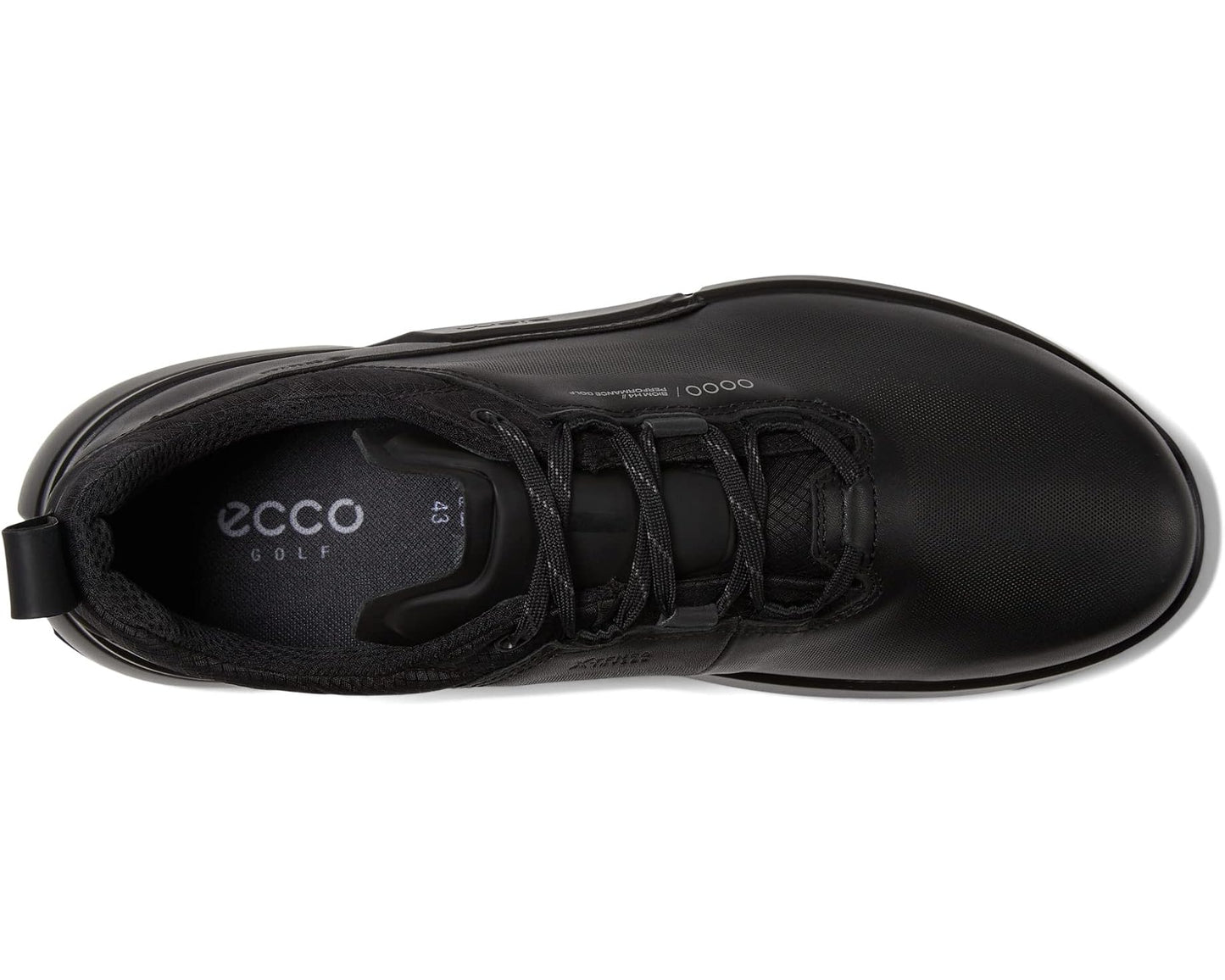 Men's ECCO Golf Biom H4 GORE-TEX® Waterproof Golf Hybrid Black Cow Leather