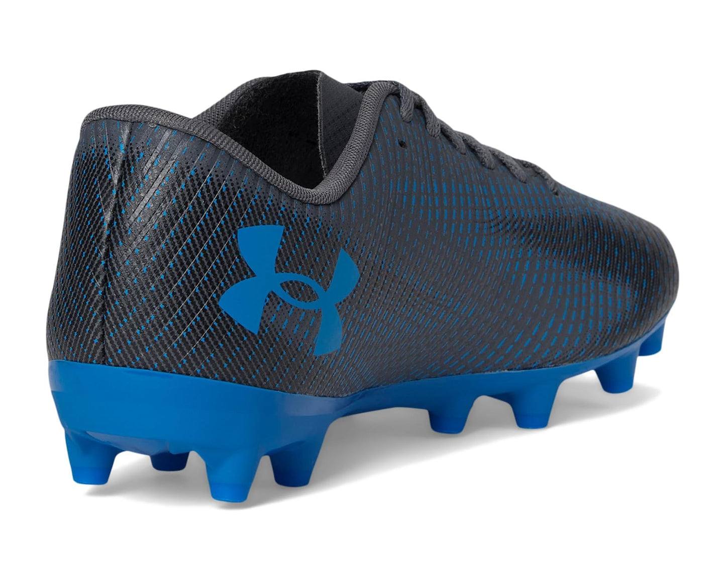Unisex Under Armour Shadow Select 2 Soccer Cleats Castlerock/Black/Blue Atlantis