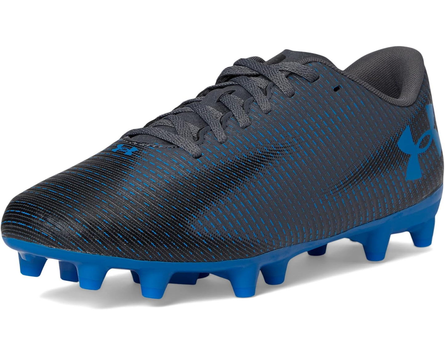 Unisex Under Armour Shadow Select 2 Soccer Cleats Castlerock/Black/Blue Atlantis