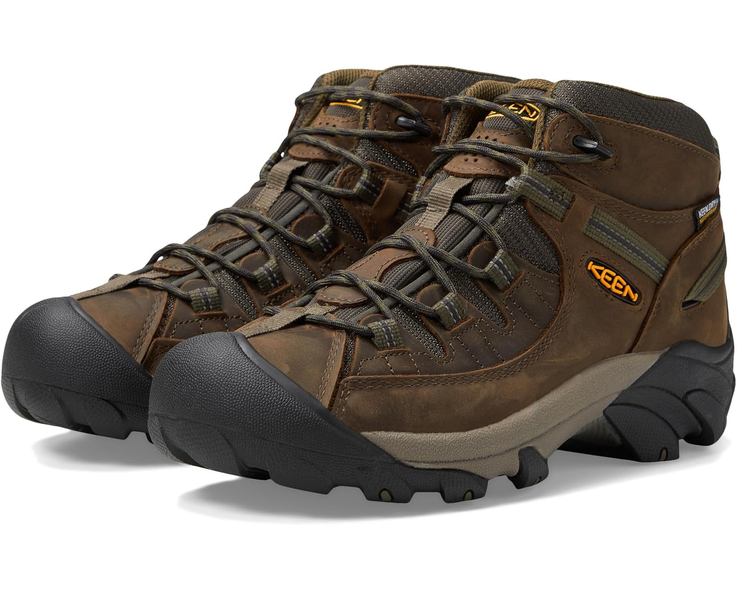 Men's KEEN Targhee II Mid Waterproof Canteen/Dark Olive