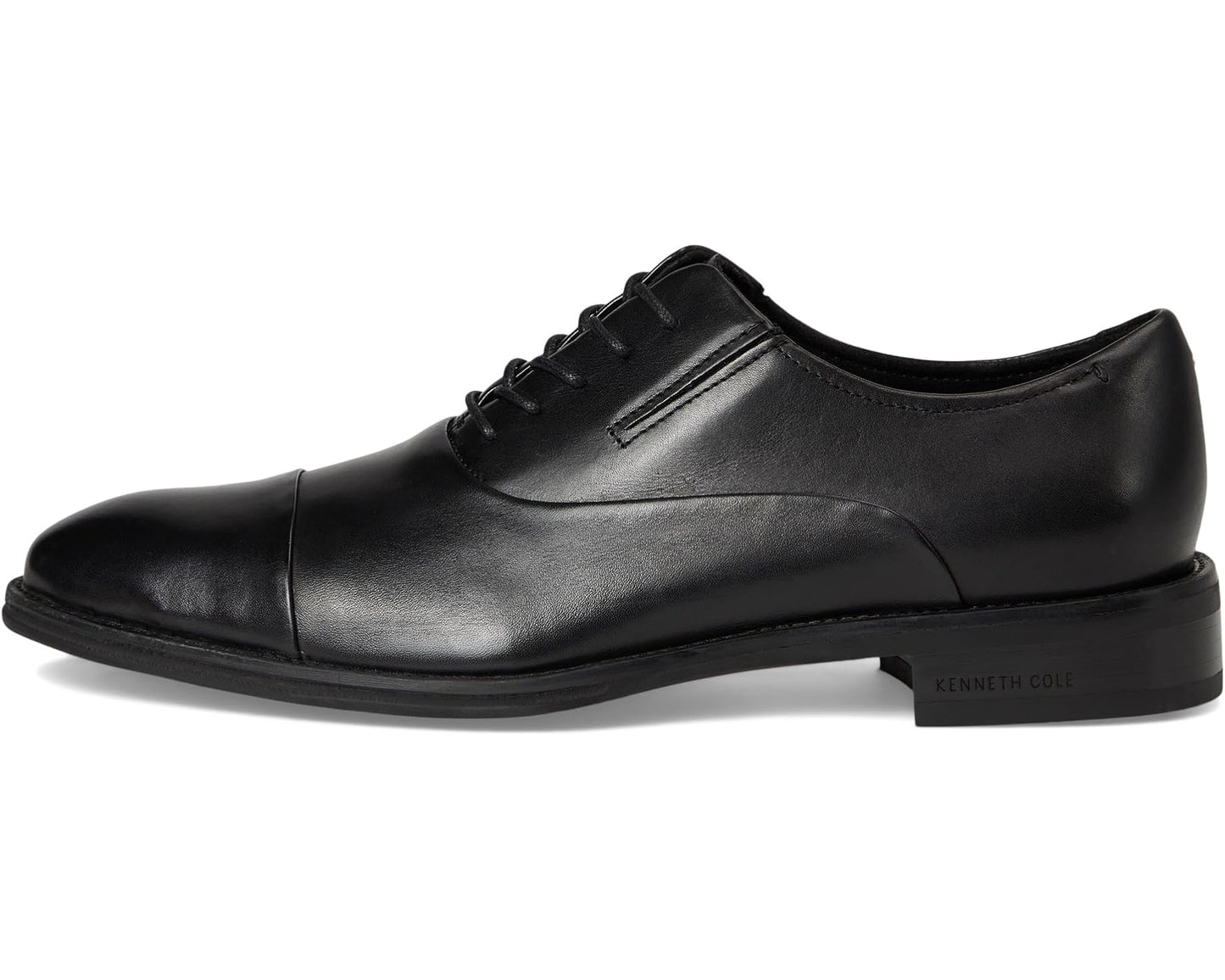 Men's Kenneth Cole Tully Cap Toe Oxford Black Leather