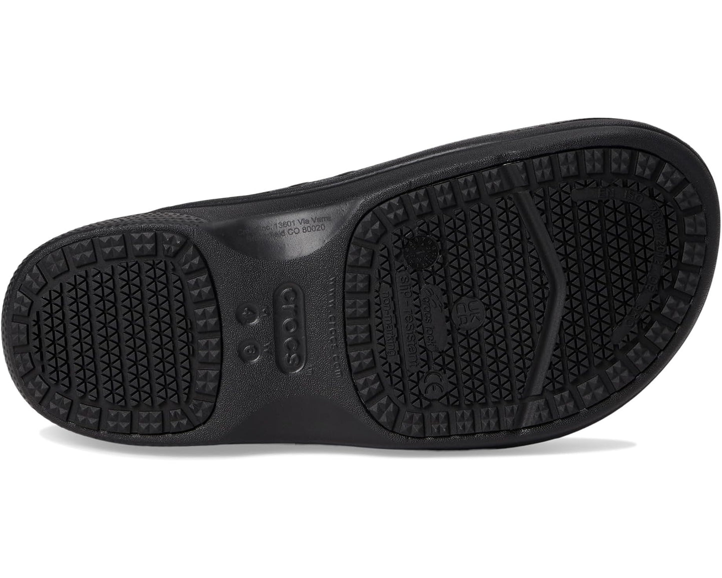 Unisex Crocs Work On The Clock Work Slip-On Black