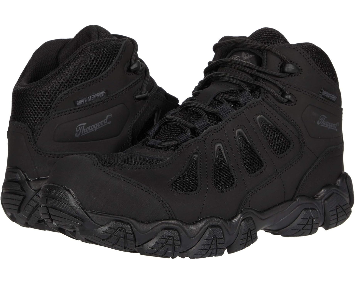 Men's Thorogood Crosstrex Mid Waterproof Comp Toe Black