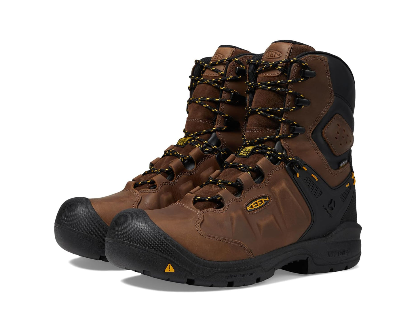Men's KEEN Utility Dover 8 Waterproof (Carbon-fiber Toe) Dark Earth/Black