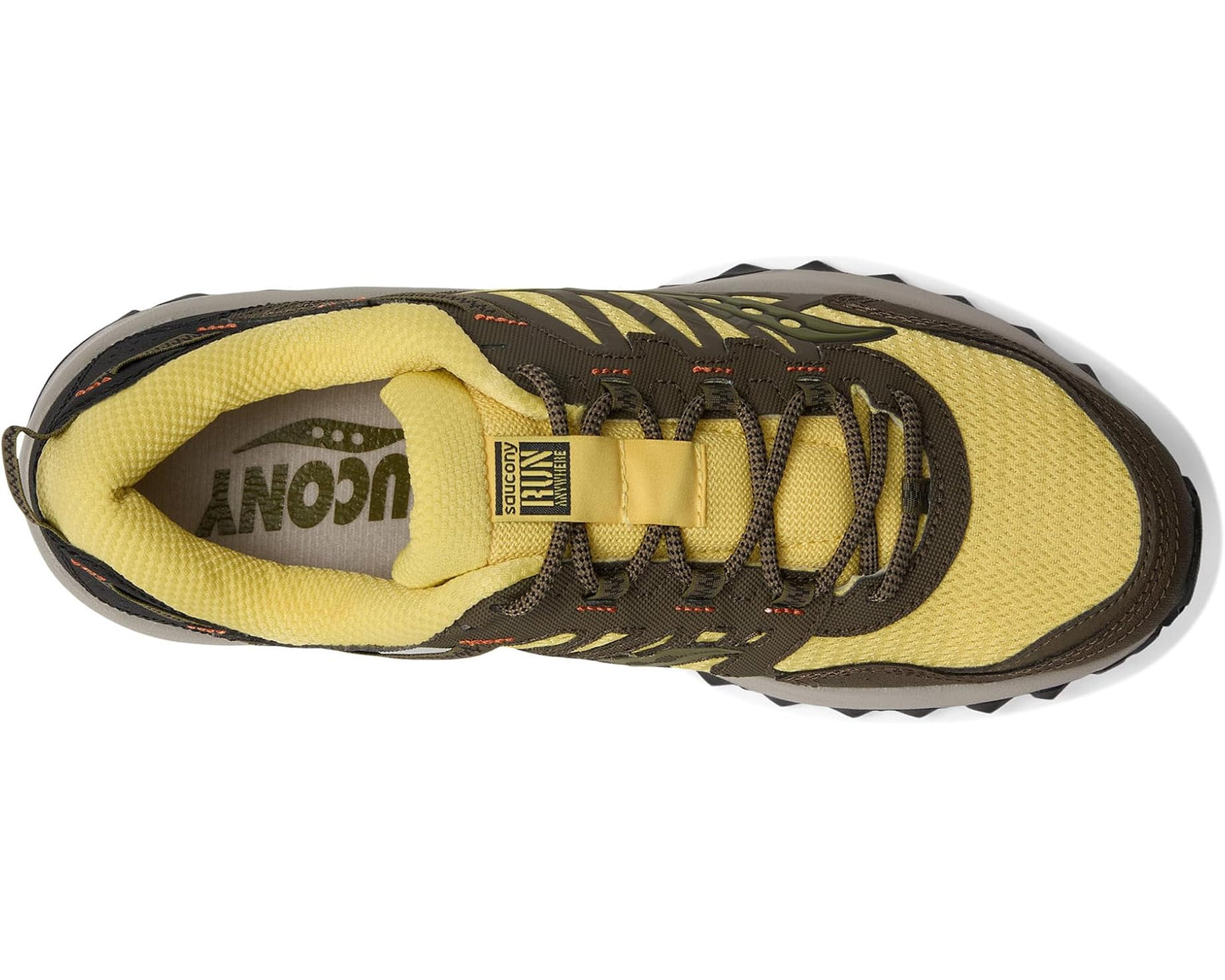 Unisex Saucony Originals Grid Peak Yellow/Walnut