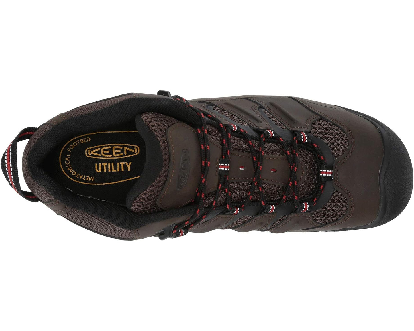 Men's KEEN Utility Lansing Mid Waterproof Steel Toe Cascade Brown/Brindle