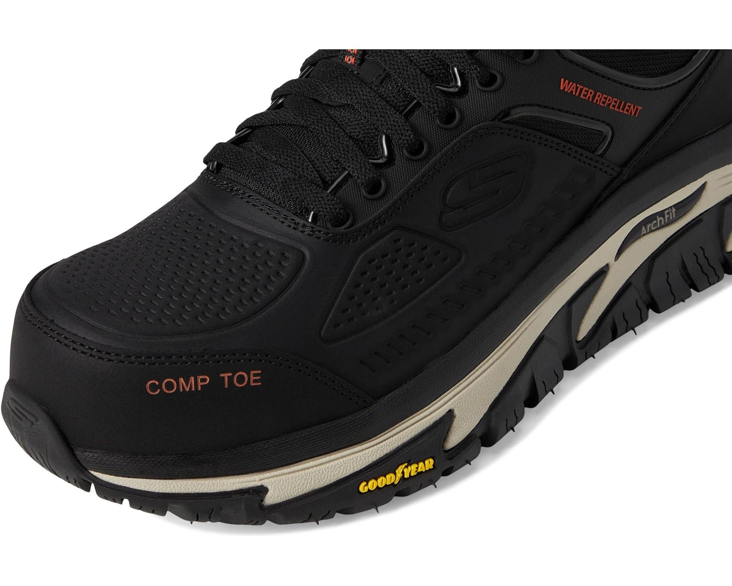 Men's SKECHERS Work Arch Fit Road Walker Comp Toe Black