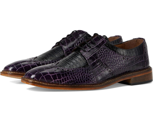 Men's Stacy Adams Travato Wingtip Lace-Up Purple Multi