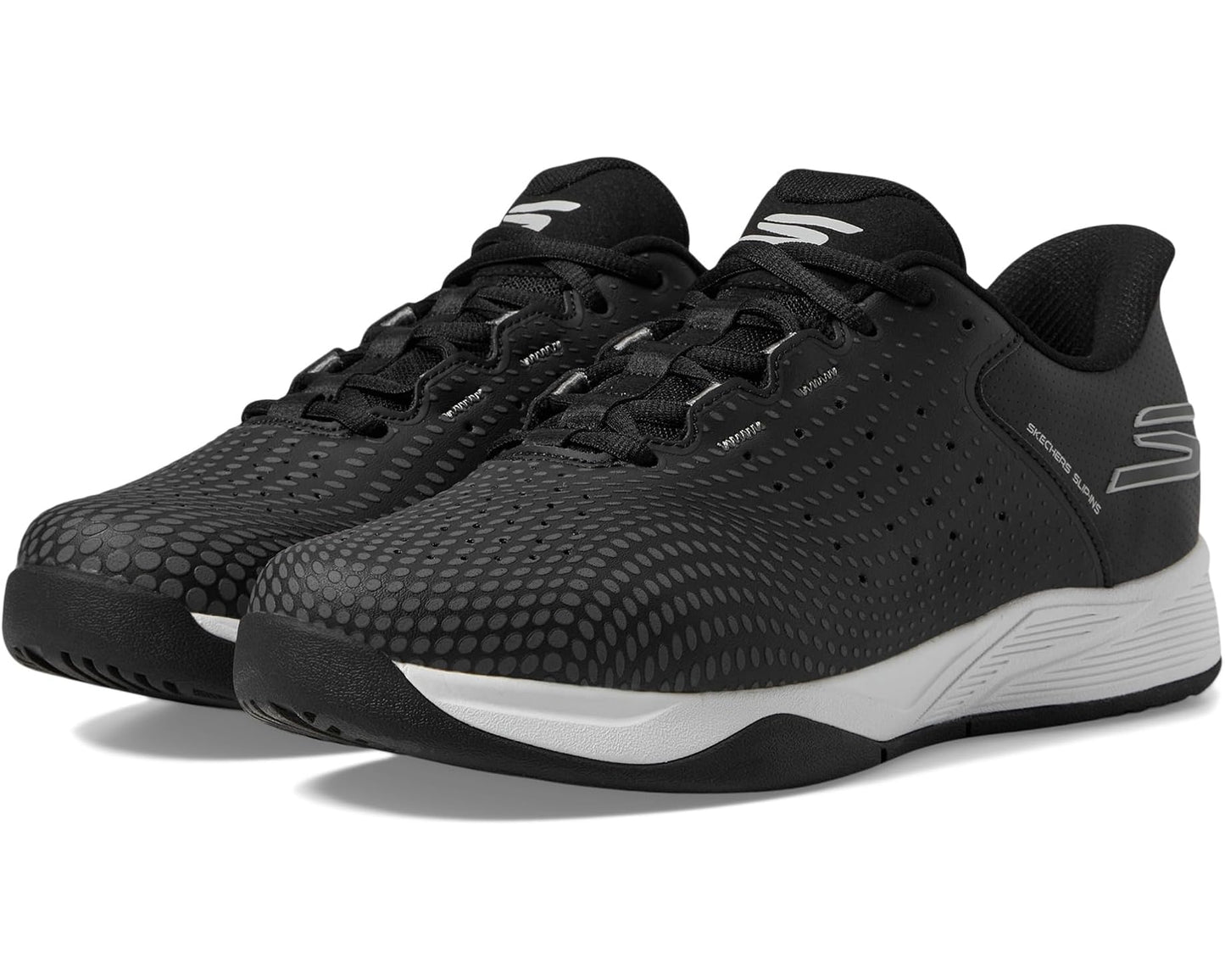 Men's SKECHERS Skechers Pickleball Slip-ins Relaxed Fit: Viper Court Reload Black/White